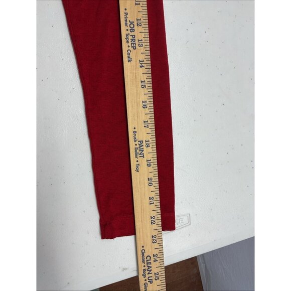 Bryn Walker Midi Dress size S Minimalist‎ Jersey Red long sleeve asymmetrical - Picture 12 of 13